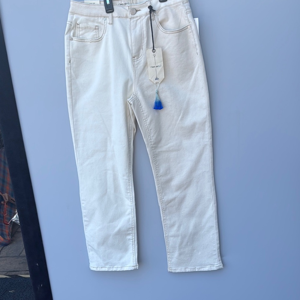 Banjara straight leg White/cream Denim Jeans women’s size‎ 8, new with tags